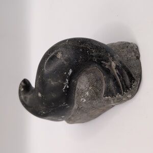 Authentic Vintage Inuit Artist Signed Numbered Soapstone Seal Carving Sculpture